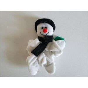 Plush Snow Man Wrist Band With Scarf, For Christmas Gift, Girls/Women